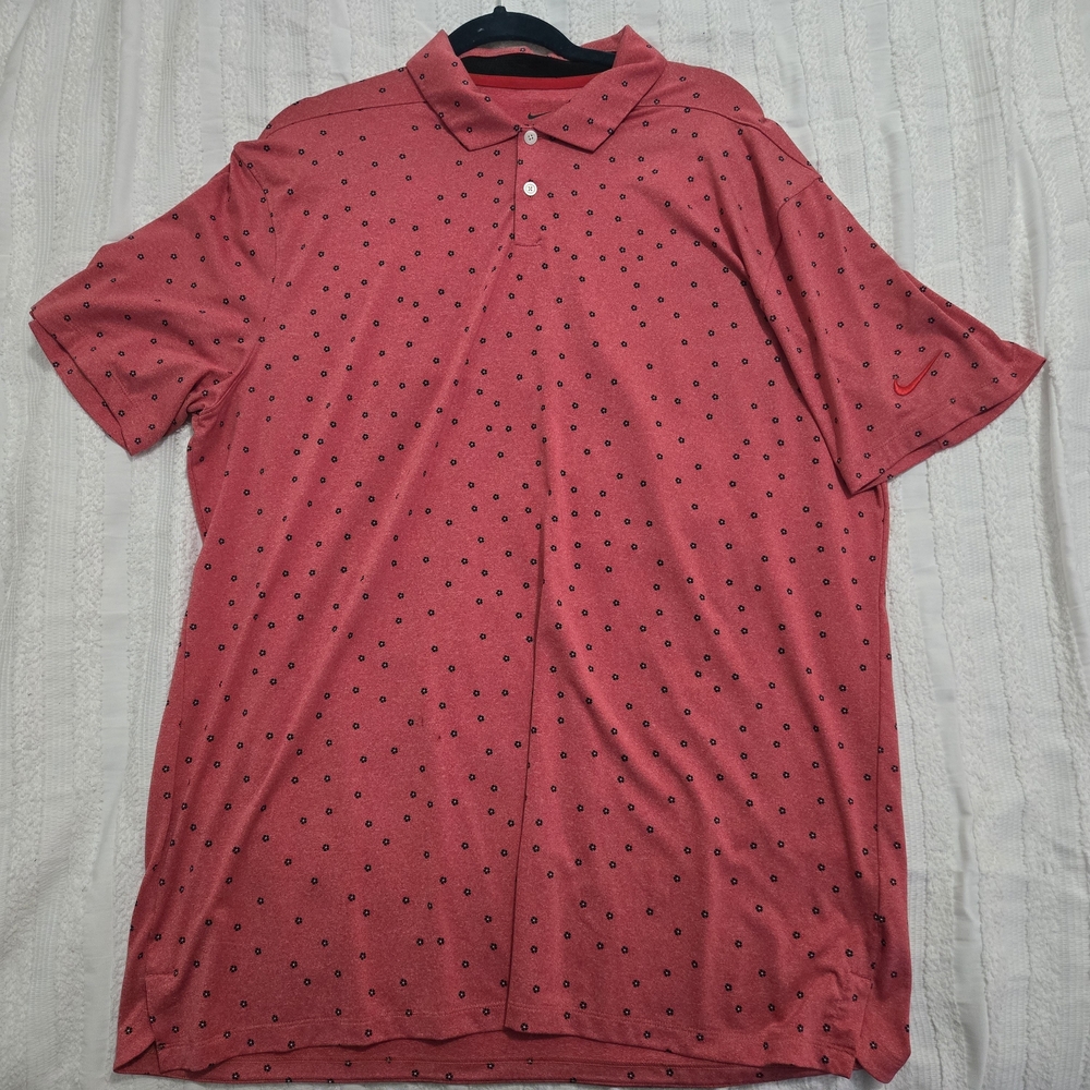 Nike Dri-Fit Floral Microprint Golf Polo - XL